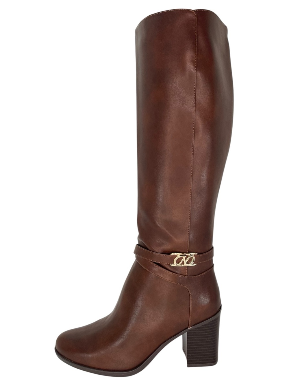 Naturalizer Jane Brown Faux Leather Knee High Womens Boots Size 9.5M - Picture 3 of 12
